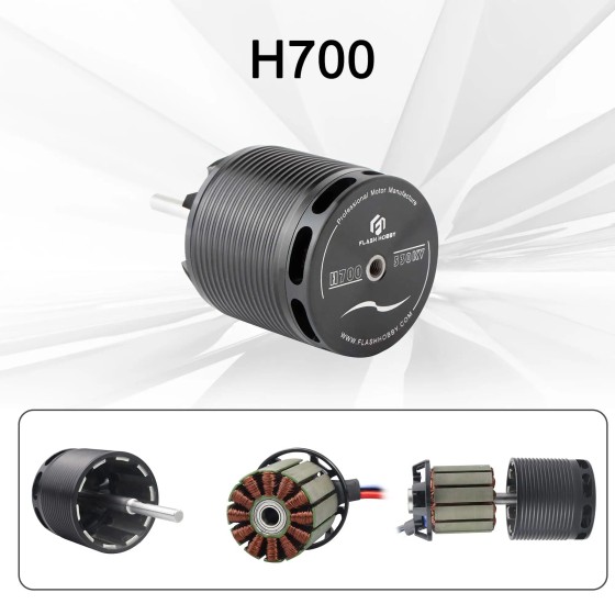 FlashHobby H700 4235 530KV Brushless Motor 700 Algin RC Helicopter Multi-rotor High Power Drone Airplane UAV Accessories